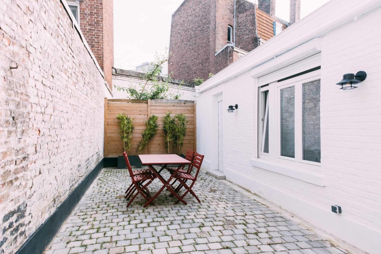 Charming Apartment With Terrace In Lille 里尔 外观 照片